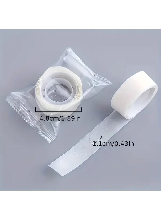6 Rolls Transparent Dot Double Sided Tape No Residue Wall Safe for DIY Crafts Decor - Image 2